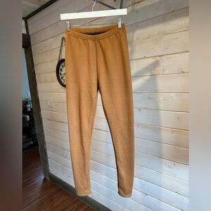 Just Cozy | Fleece Lined Tan Coloured Leggings
